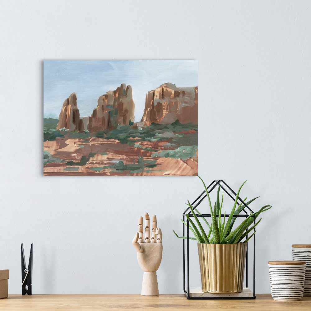 A bohemian room featuring Western Rock Formation II