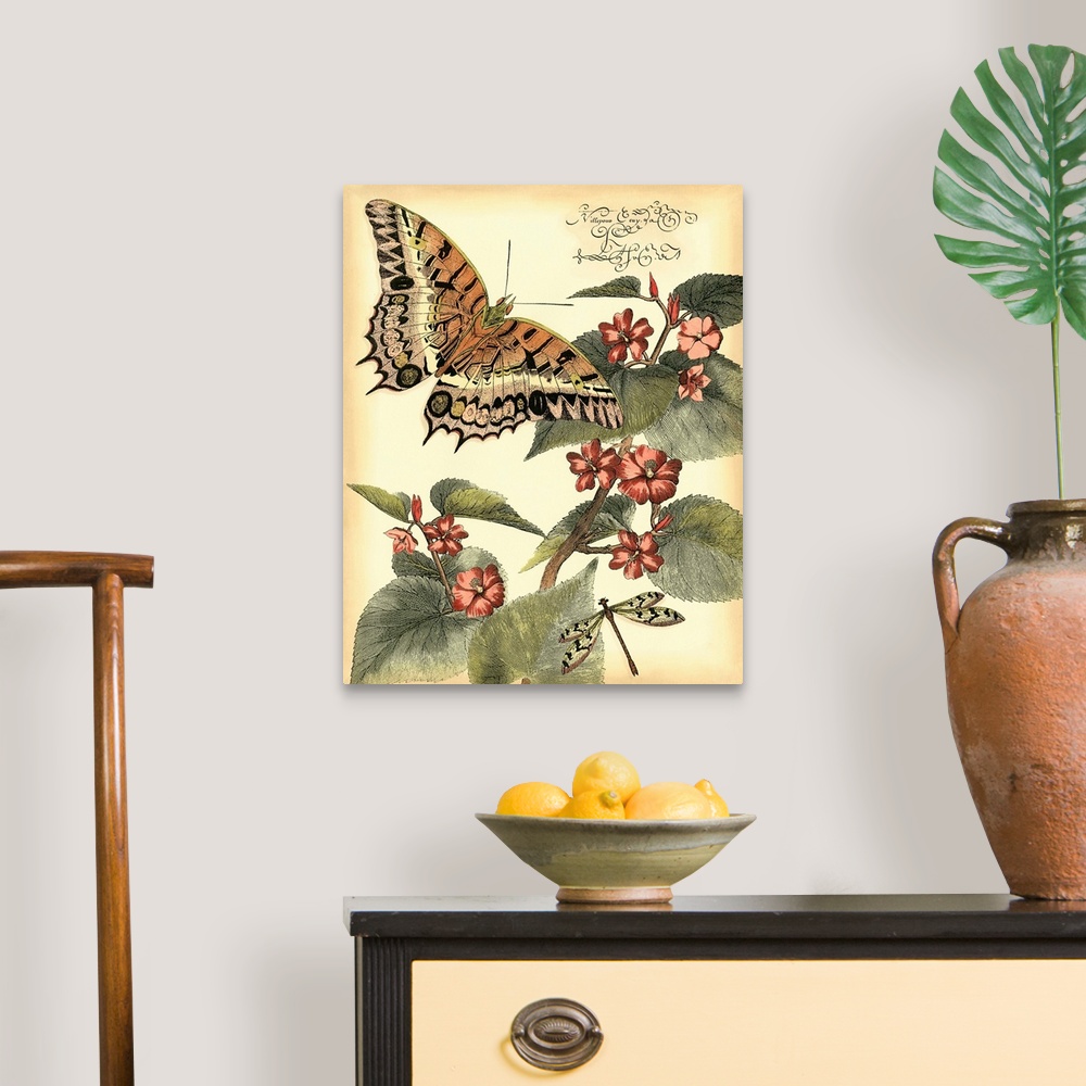 A traditional room featuring Whimsical Butterflies II