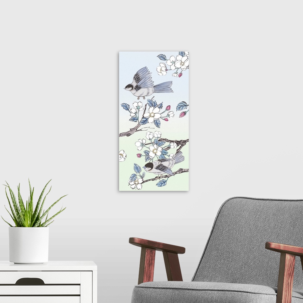 A modern room featuring Whispers Of Spring I