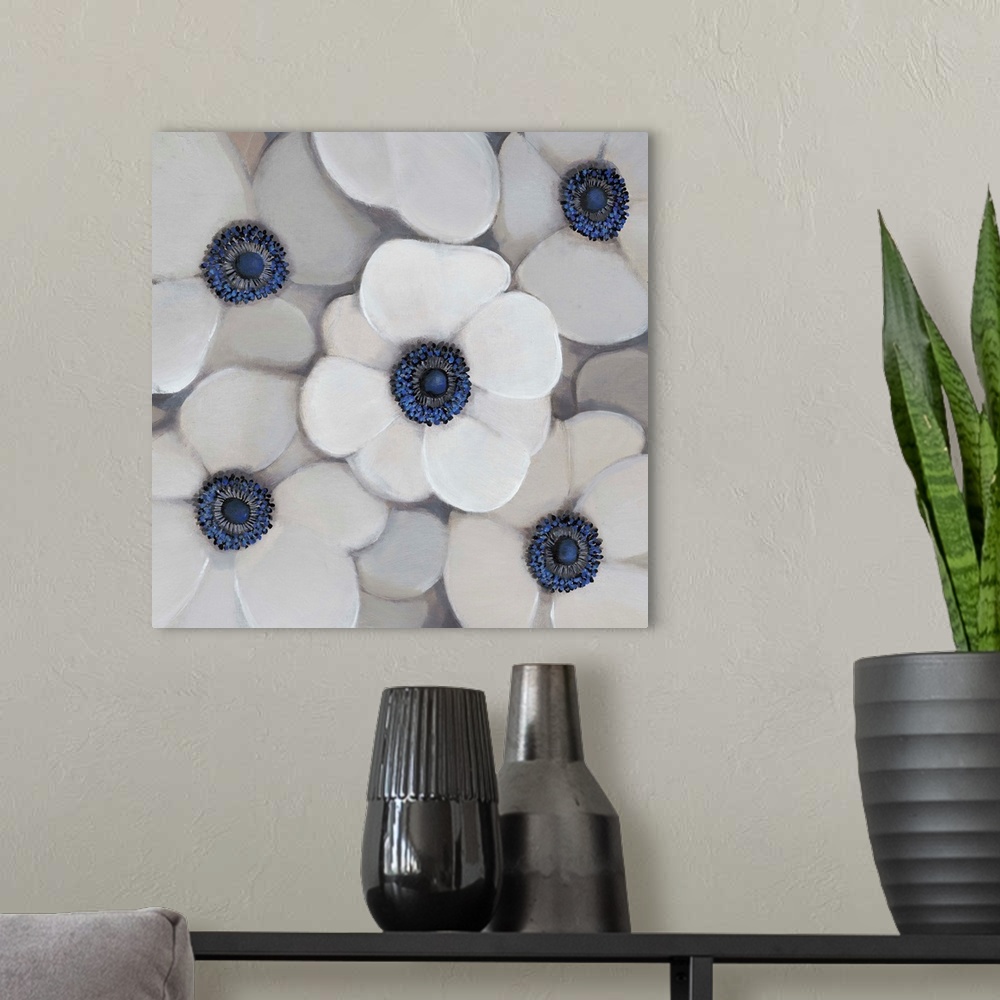 A modern room featuring White Anemone I
