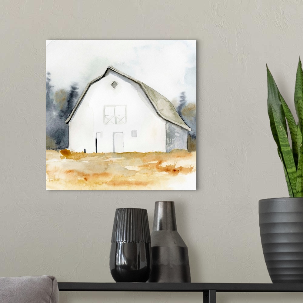 A modern room featuring White Barn Watercolor III