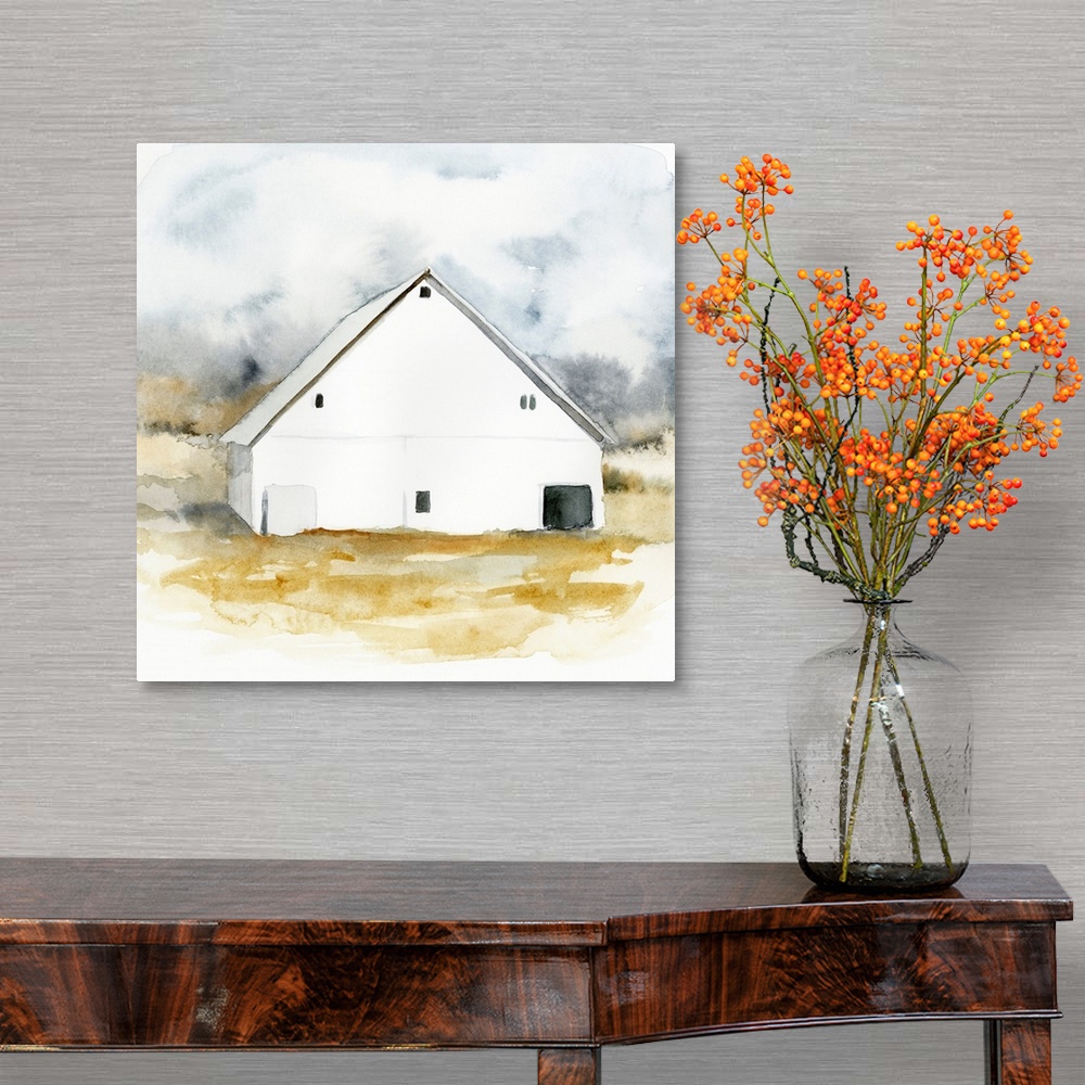 A traditional room featuring White Barn Watercolor IV