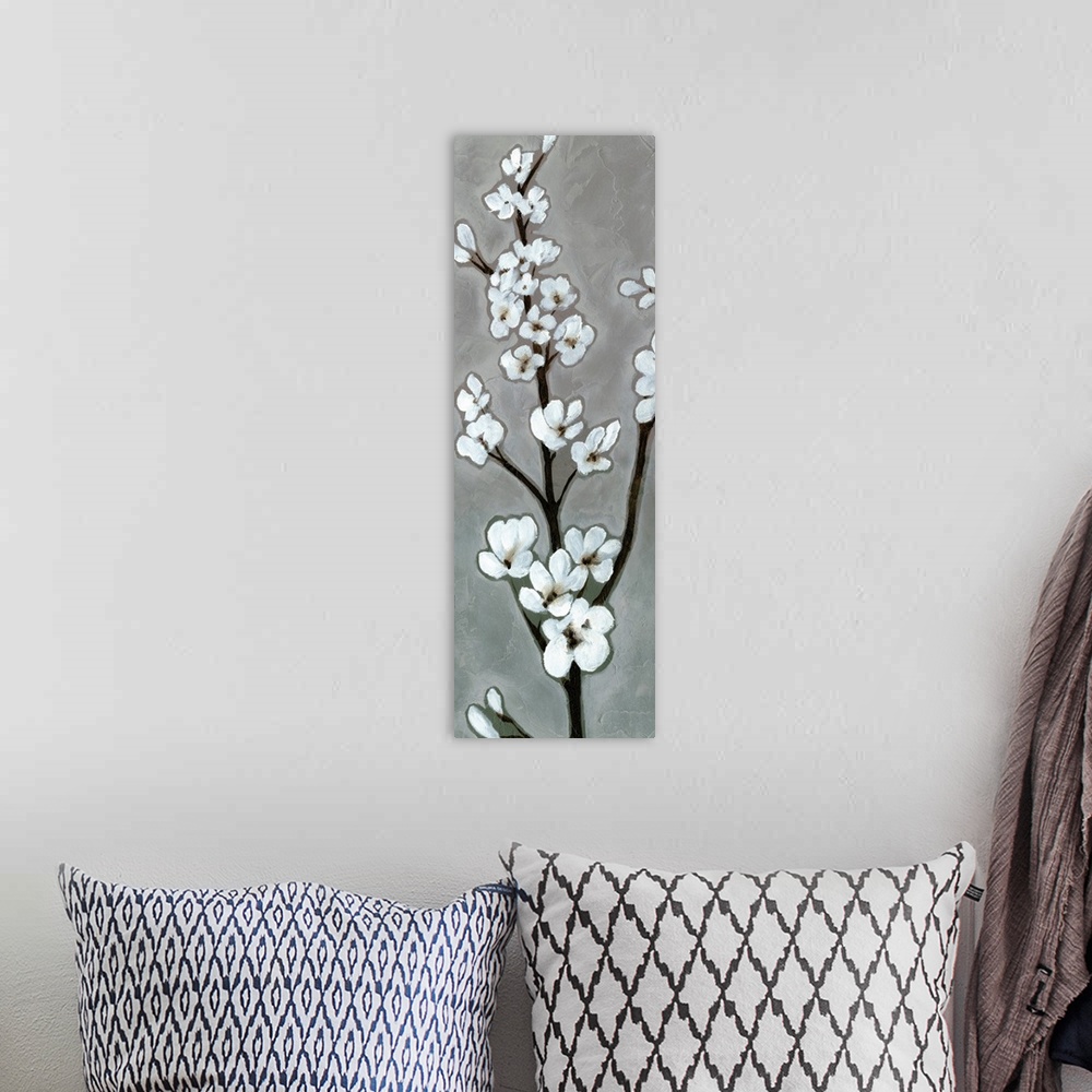A bohemian room featuring White Blossoms I