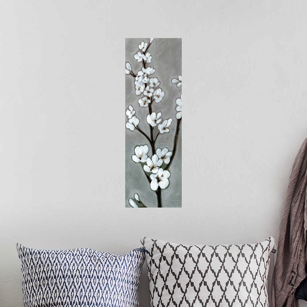 A bohemian room featuring White Blossoms I