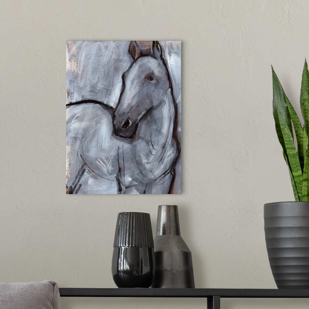 A modern room featuring White Horse Contour II