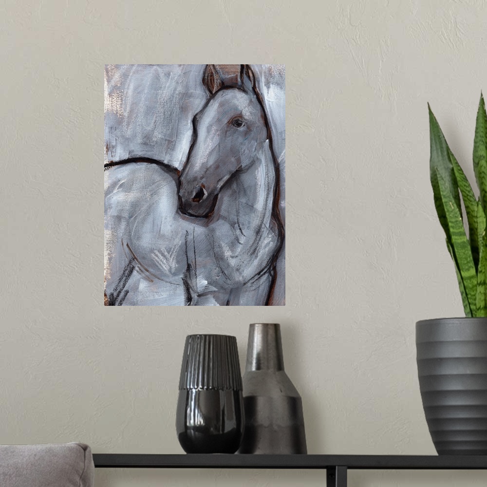A modern room featuring White Horse Contour II