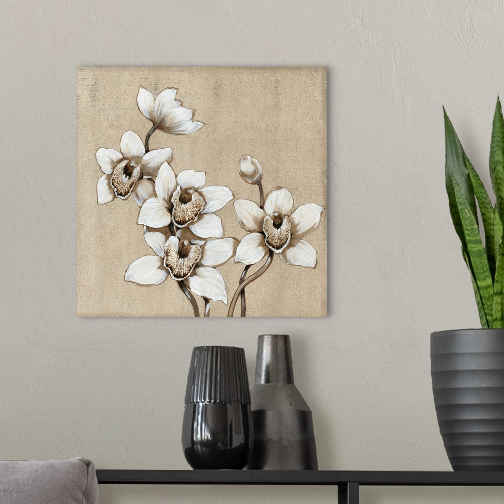 A modern room featuring White Orchid I