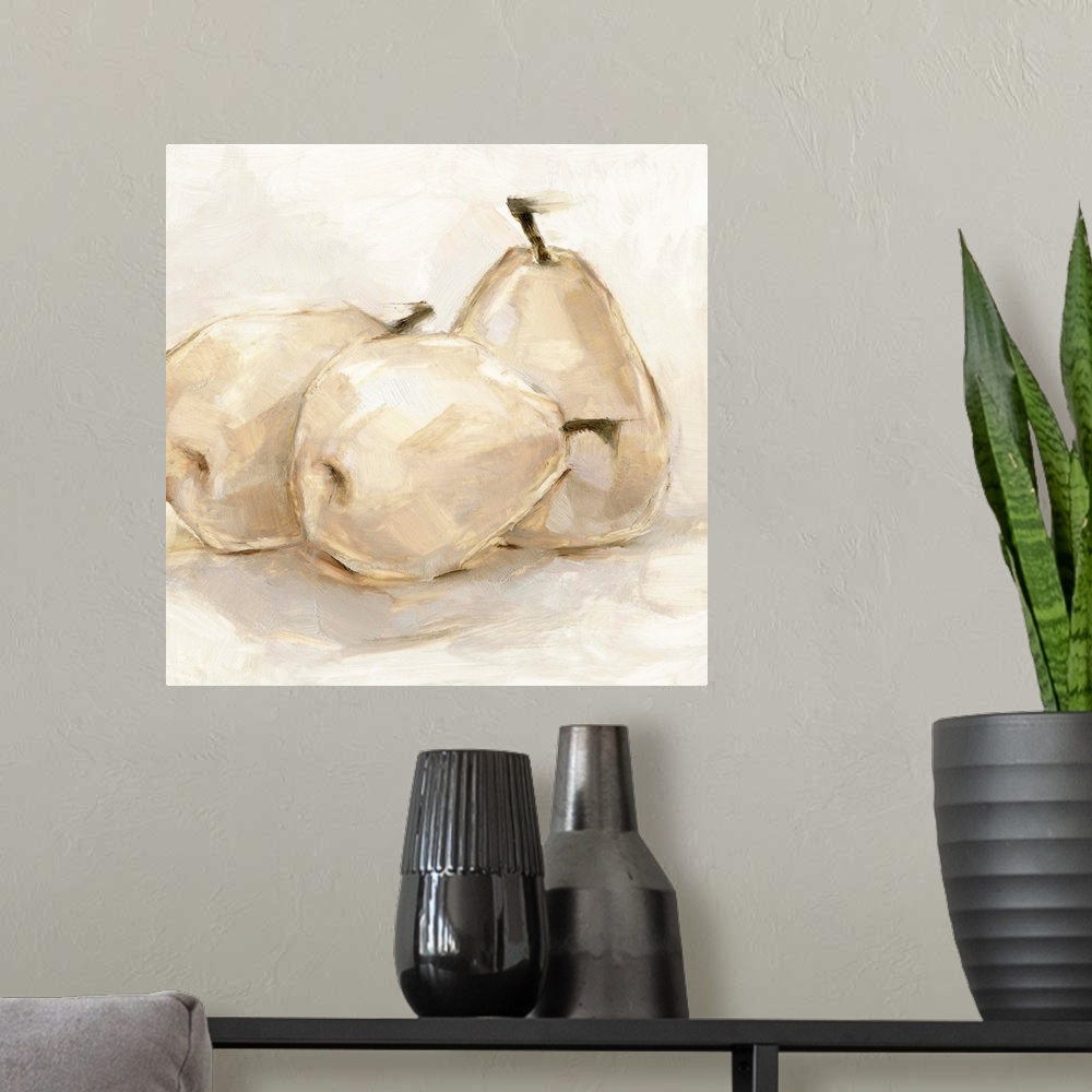 A modern room featuring White Pear Study II