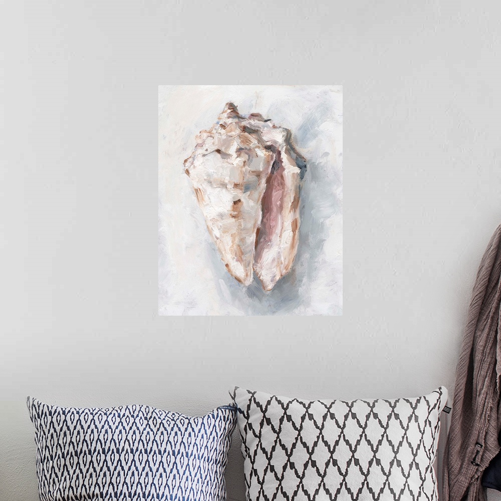 A bohemian room featuring White Shell Study II