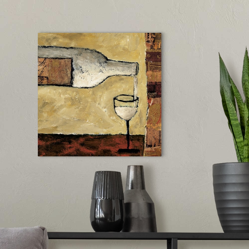 A modern room featuring White Wine Pour