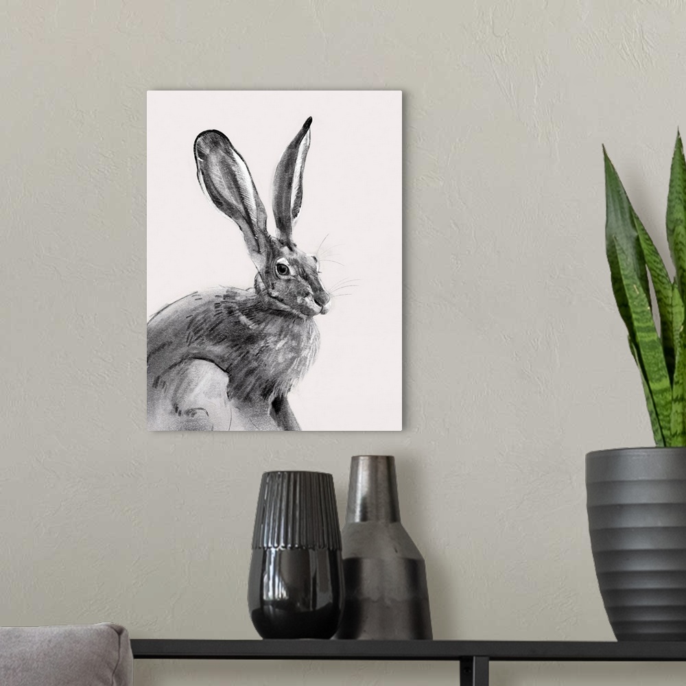 A modern room featuring Wild Hare II