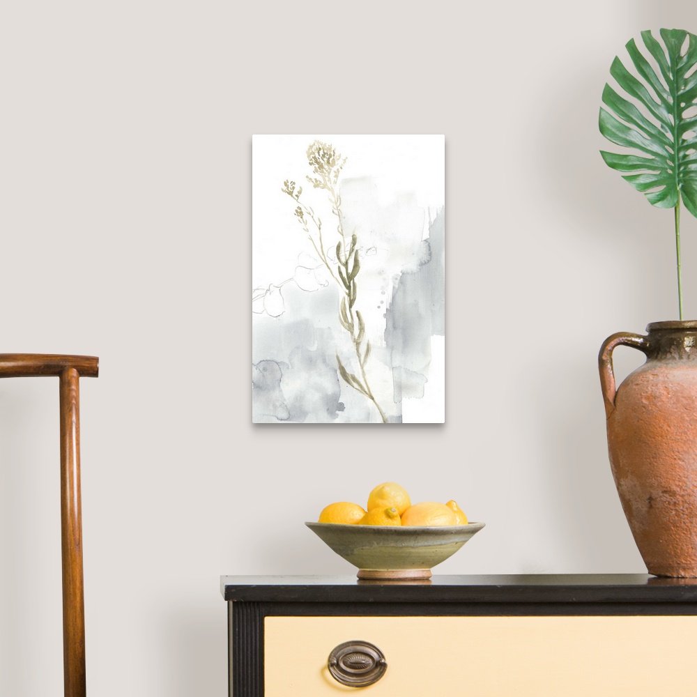 A traditional room featuring Wildflower Triptych III