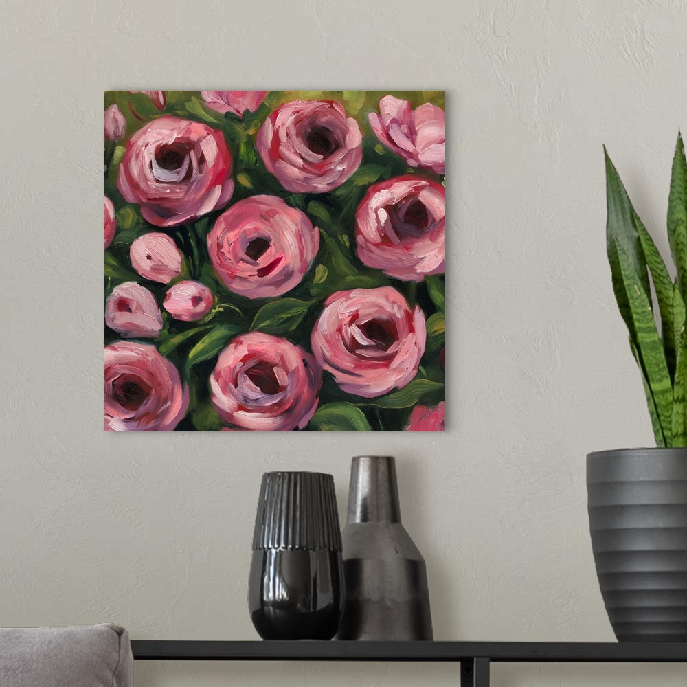 A modern room featuring Wiliest Roses I