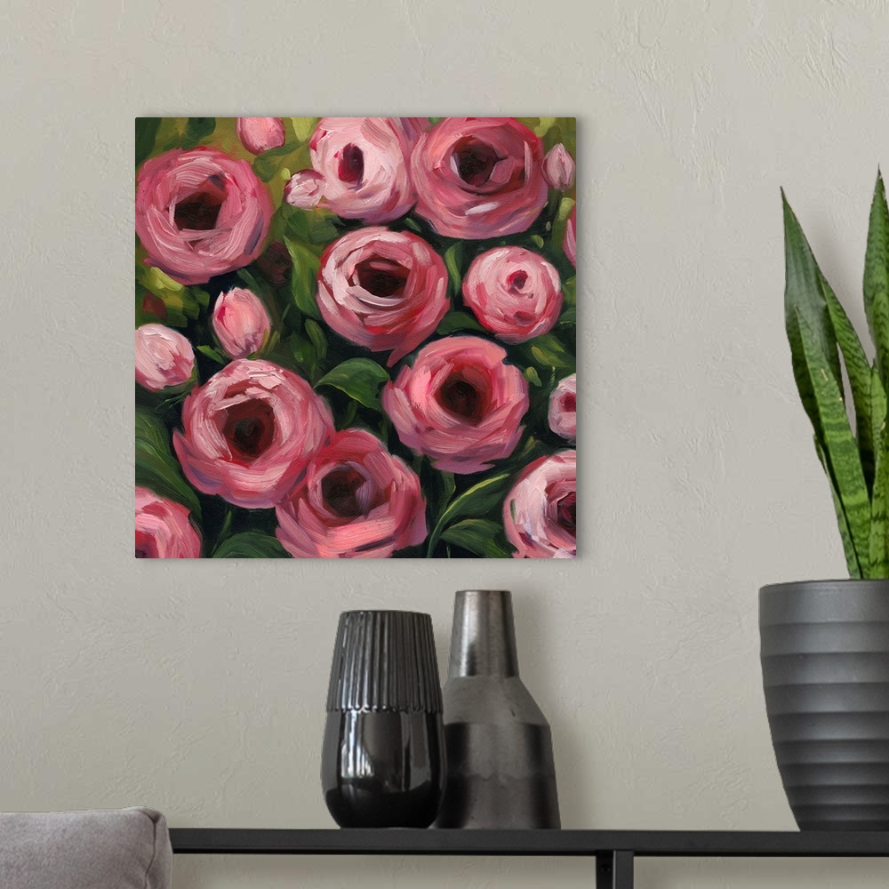 A modern room featuring Wiliest Roses II