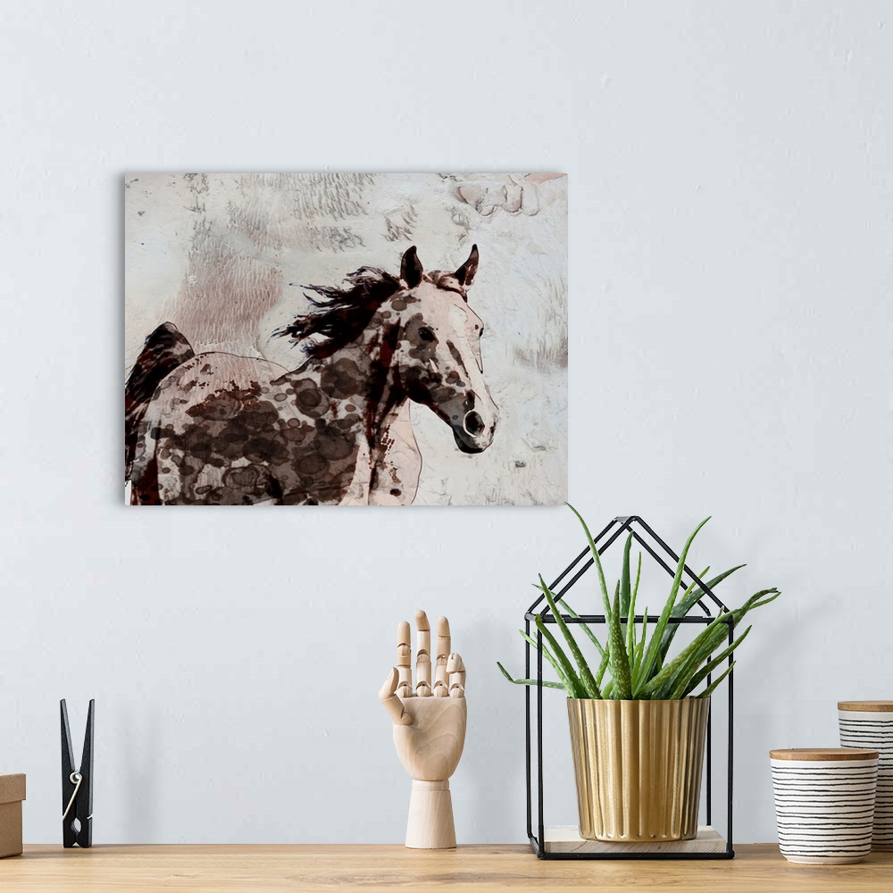A bohemian room featuring Winner Horse II