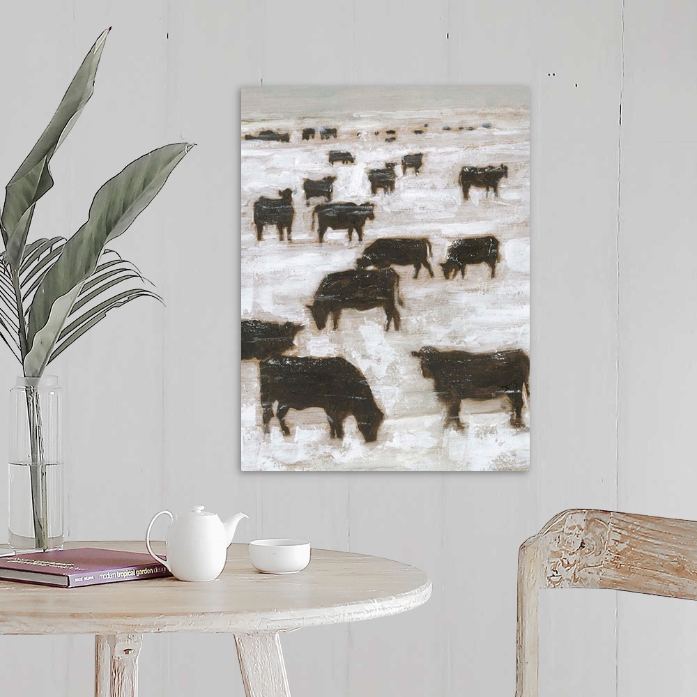 A farmhouse room featuring Winter Grazing I