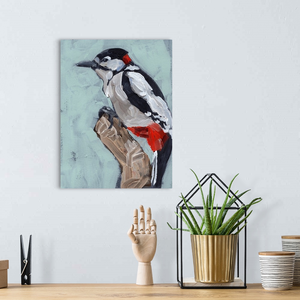 A bohemian room featuring Woodpecker Paintstrokes I