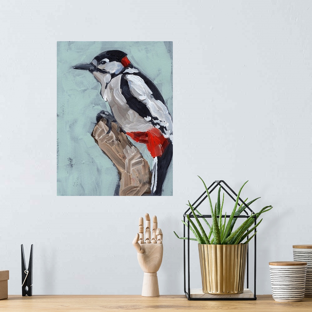 A bohemian room featuring Woodpecker Paintstrokes I