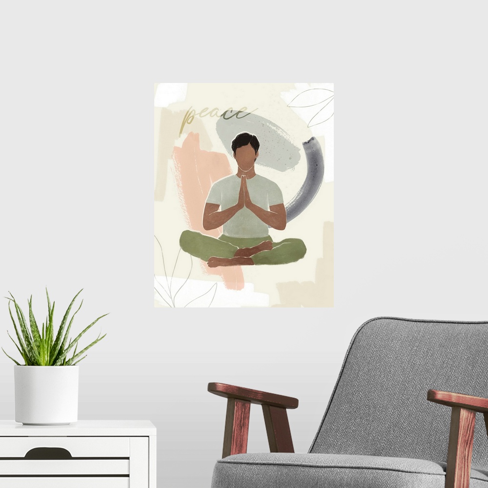A modern room featuring Yoga Practice V