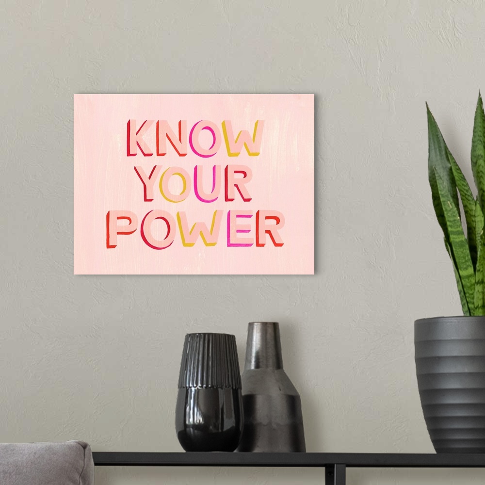 A modern room featuring You are Powerful II