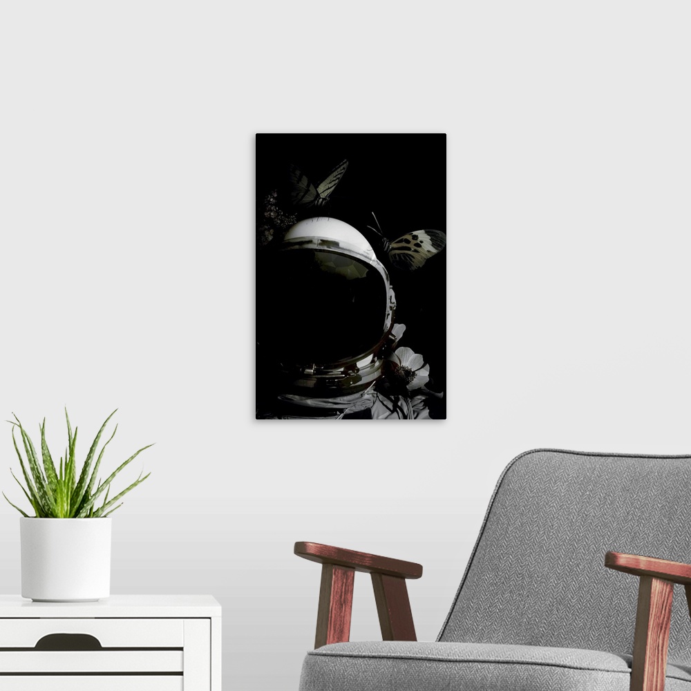 A modern room featuring Astronaut