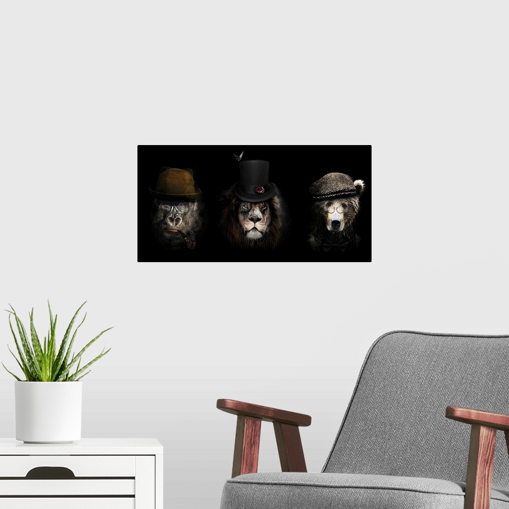 A modern room featuring Classy Animals Special 2 Panorama