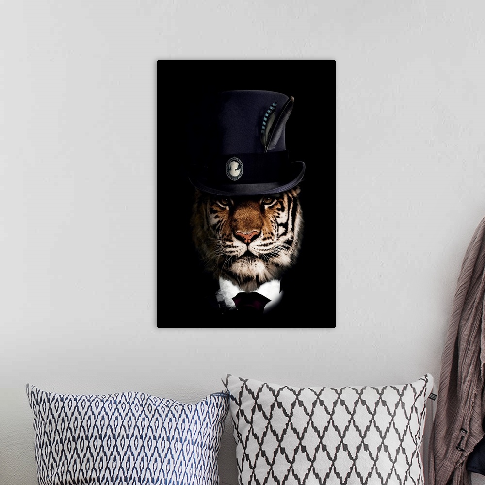 A bohemian room featuring Classy Tiger