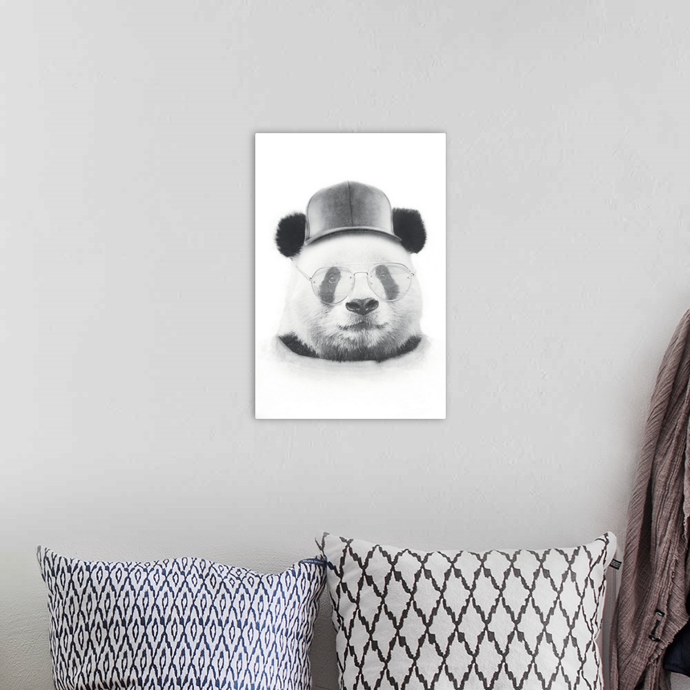 A bohemian room featuring Cool Panda