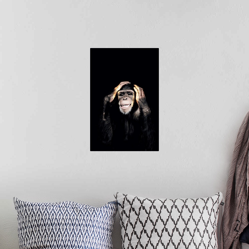 A bohemian room featuring Dark Monkey Hear No Evil