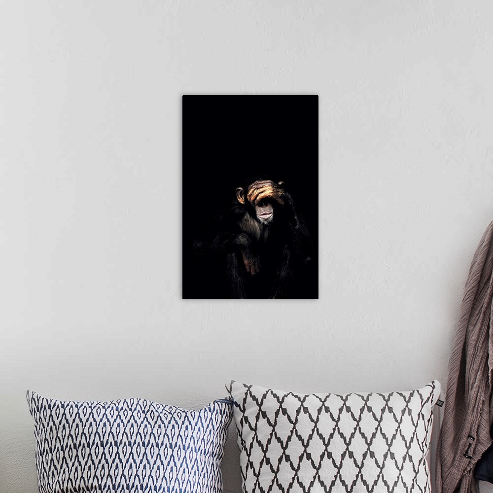A bohemian room featuring Dark Monkey See No Evil