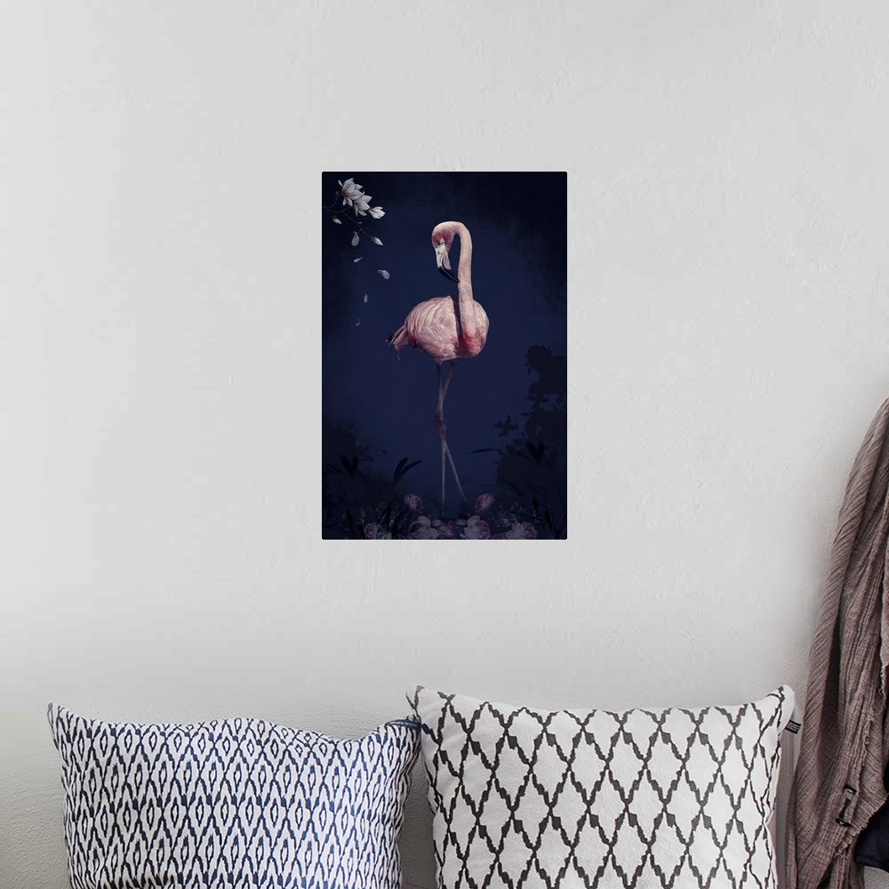 A bohemian room featuring Flamingo