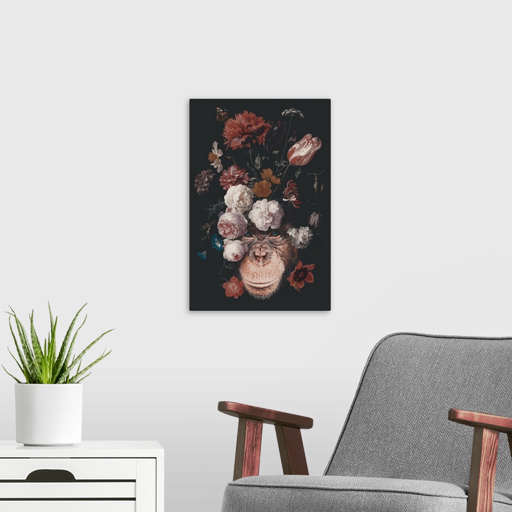 A modern room featuring Floral Chimp