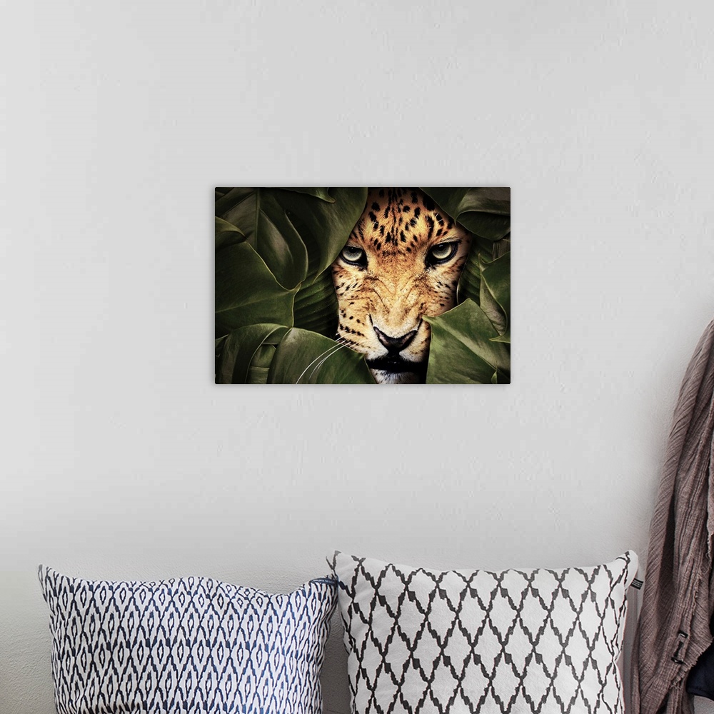 A bohemian room featuring Jungle Leopard
