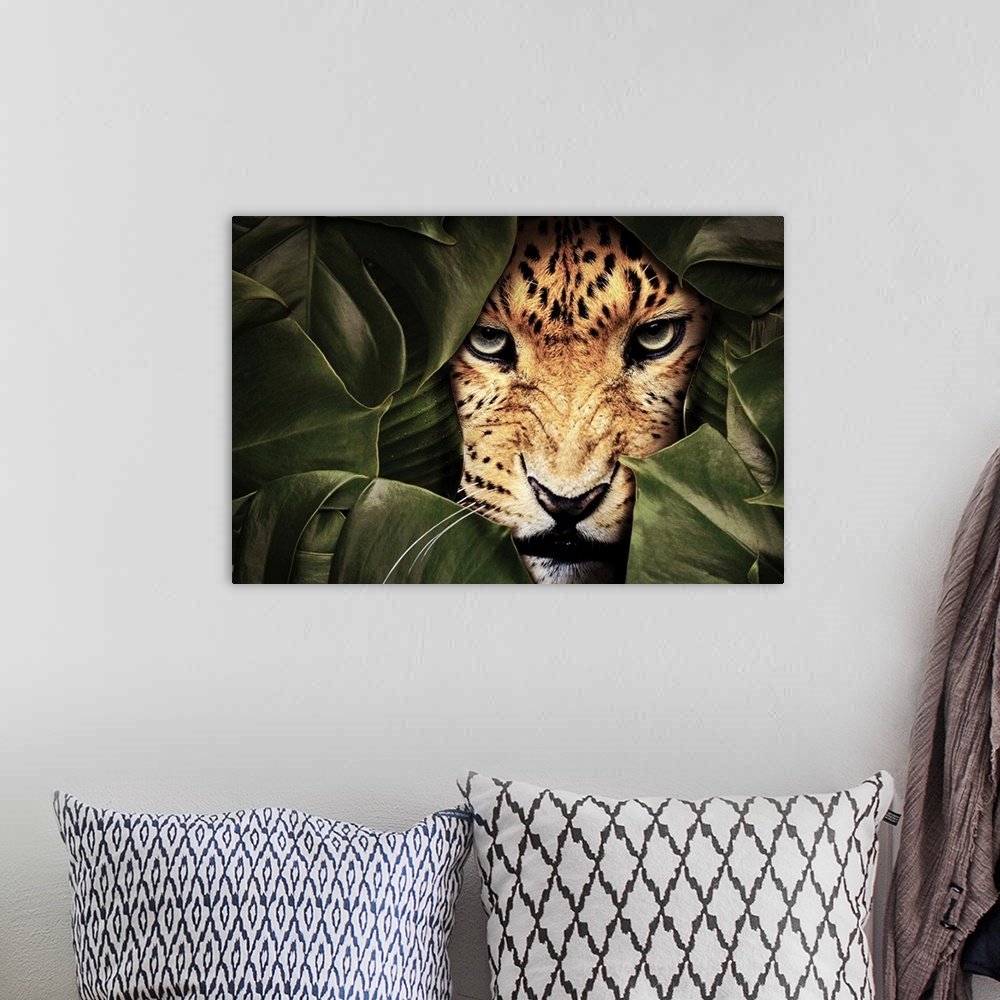 A bohemian room featuring Jungle Leopard