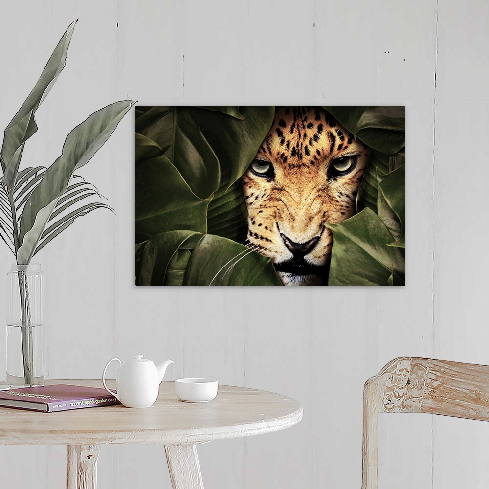 A farmhouse room featuring Jungle Leopard