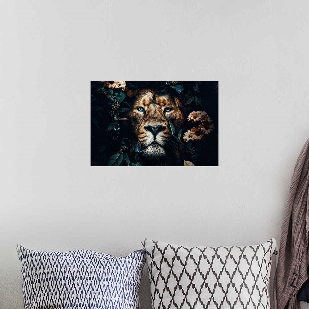 A bohemian room featuring Lion
