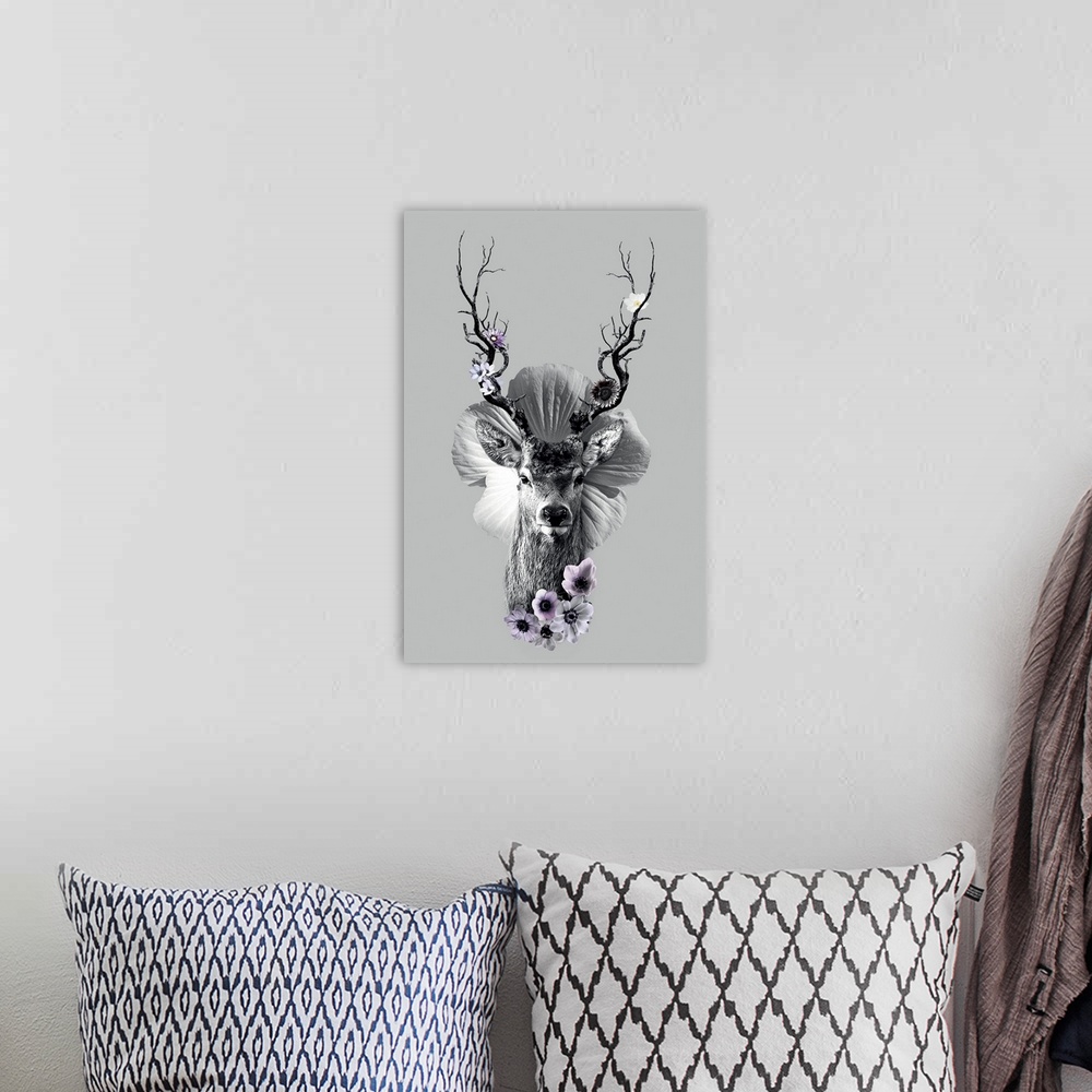 A bohemian room featuring Silver Deer
