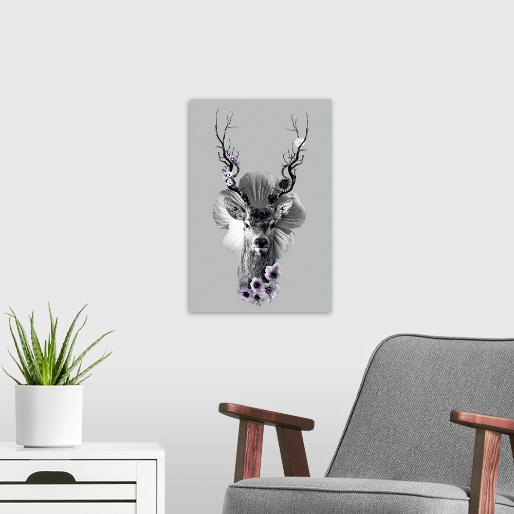 A modern room featuring Silver Deer