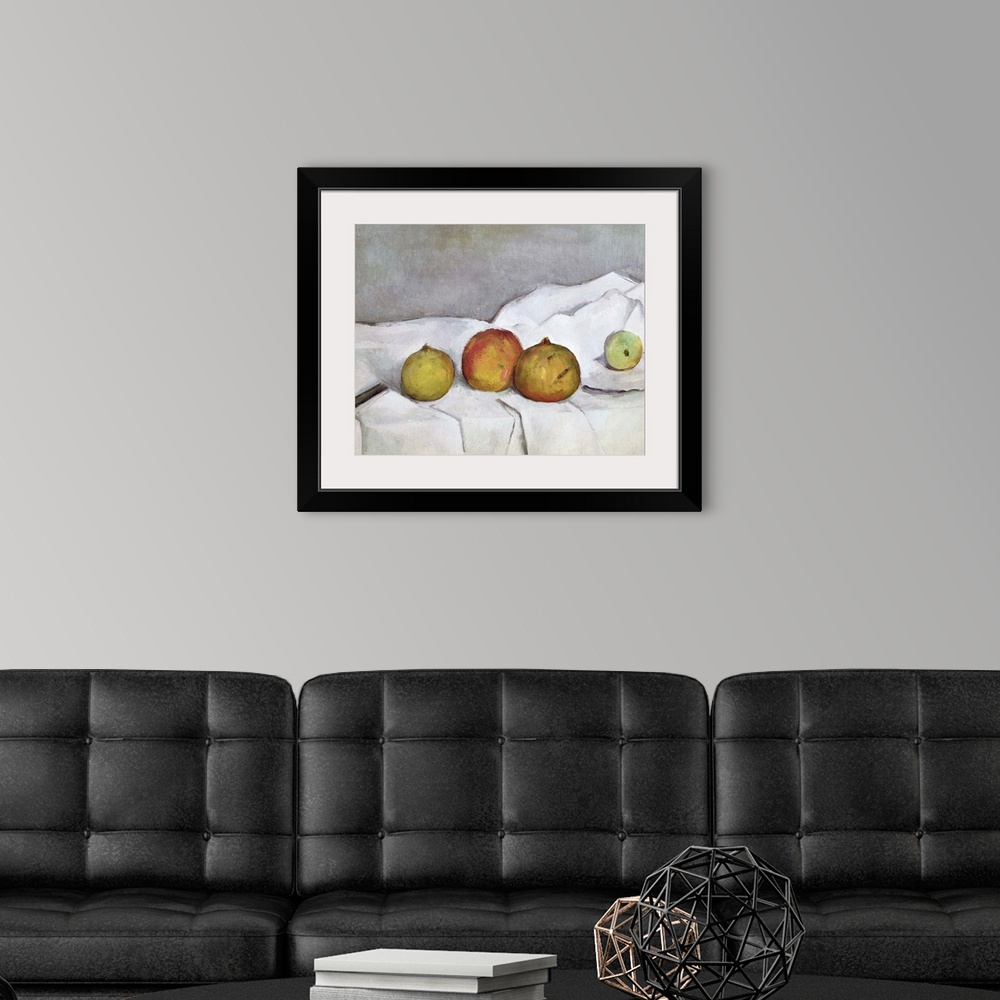 A modern room featuring A still life painting of food that was painted at a time period that becomes incredibly pivotal t...