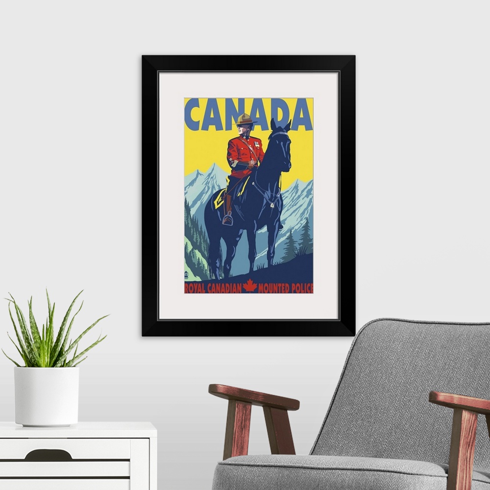 A modern room featuring Equestrian - Royal Canadian Mounted Police