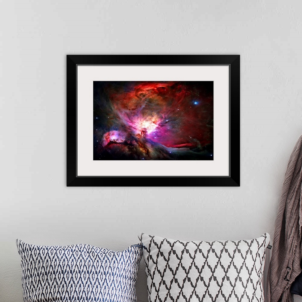 A bohemian room featuring Messier 42, M42, or NGC 1976 is a diffuse nebula situated south of Orion's Belt.  One of the brig...
