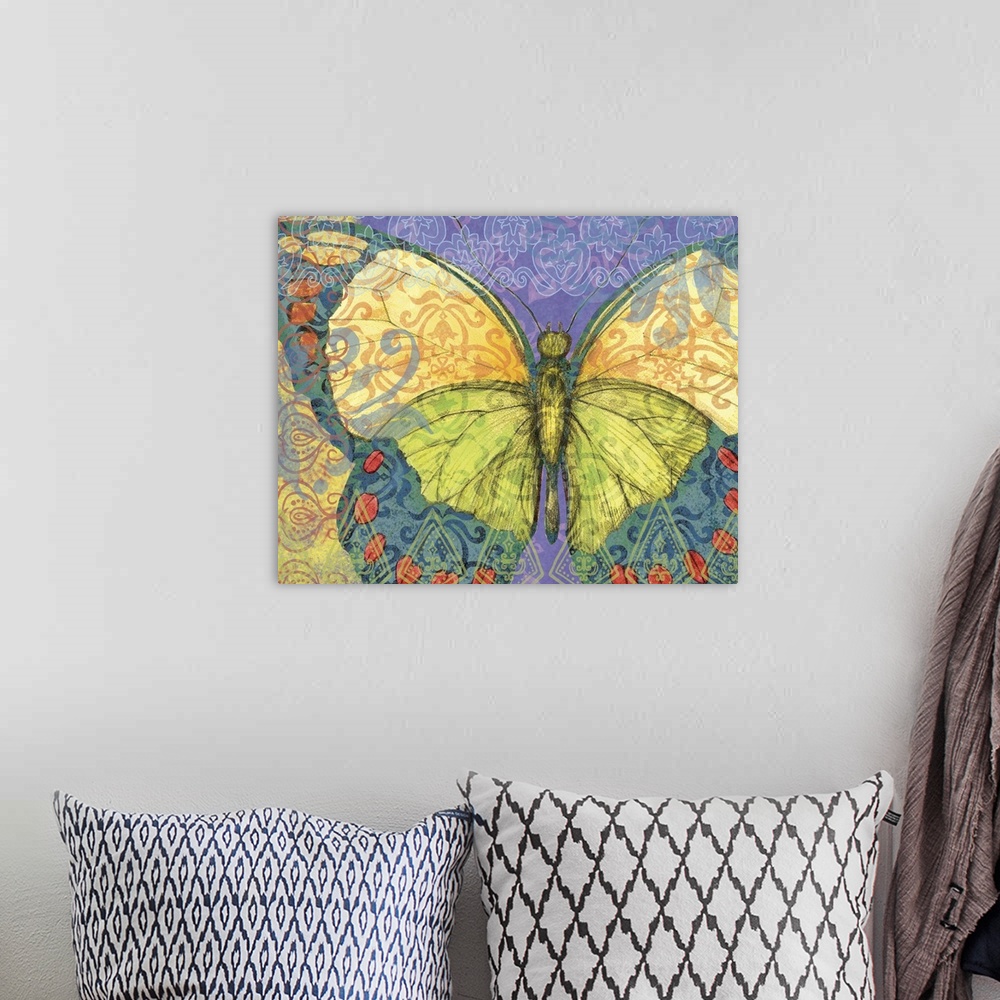 Green Butterfly Wall Art, Canvas Prints, Framed Prints, Wall Peels ...