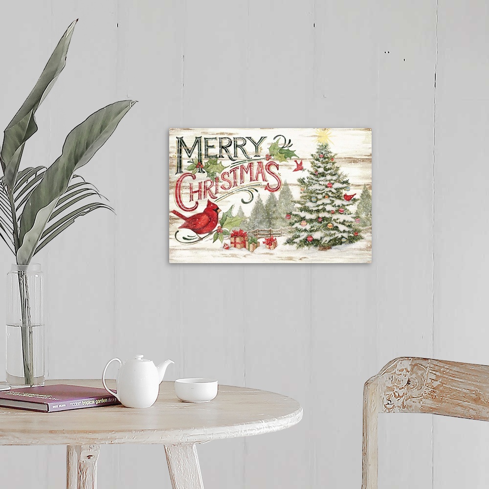 Vintage Christmas Sign Wall Art, Canvas Prints, Framed Prints, Wall ...