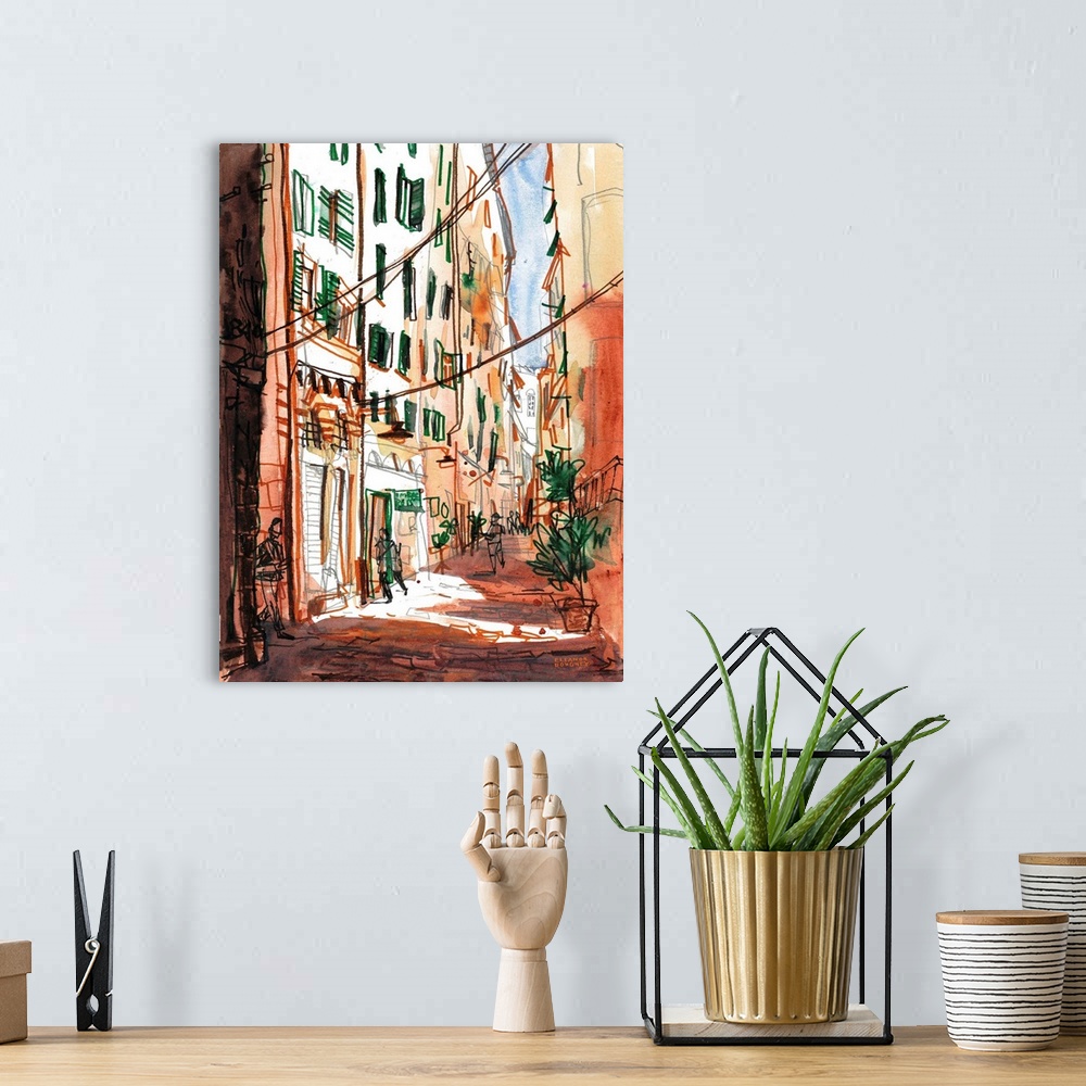 Italian Alleyways - Genova Wall Art, Canvas Prints, Framed Prints, Wall ...