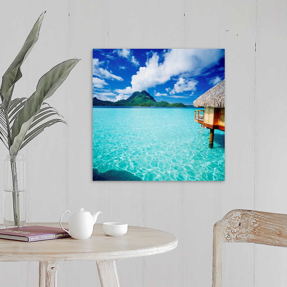 French Polynesia, Bora Bora Pearl Beach Resort and Spa Wall Art, Canvas ...