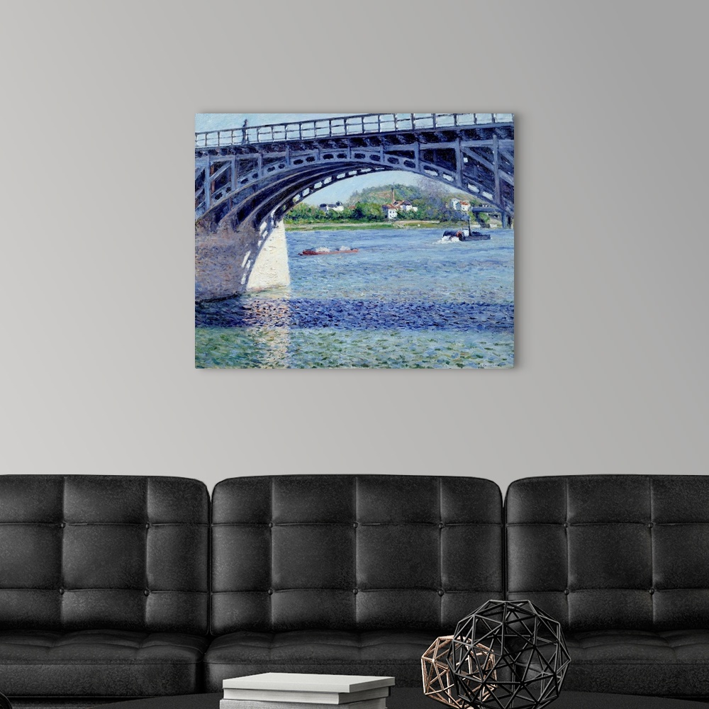 Bridge at Argenteuil and the Seine by Gustave Caillebotte Wall Art ...