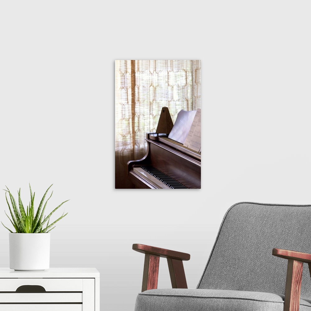 Piano with metronome and sheet music Wall Art, Canvas Prints, Framed ...