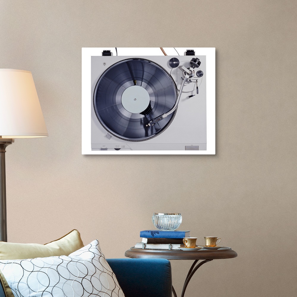 Record playing on turntable Wall Art, Canvas Prints, Framed Prints ...