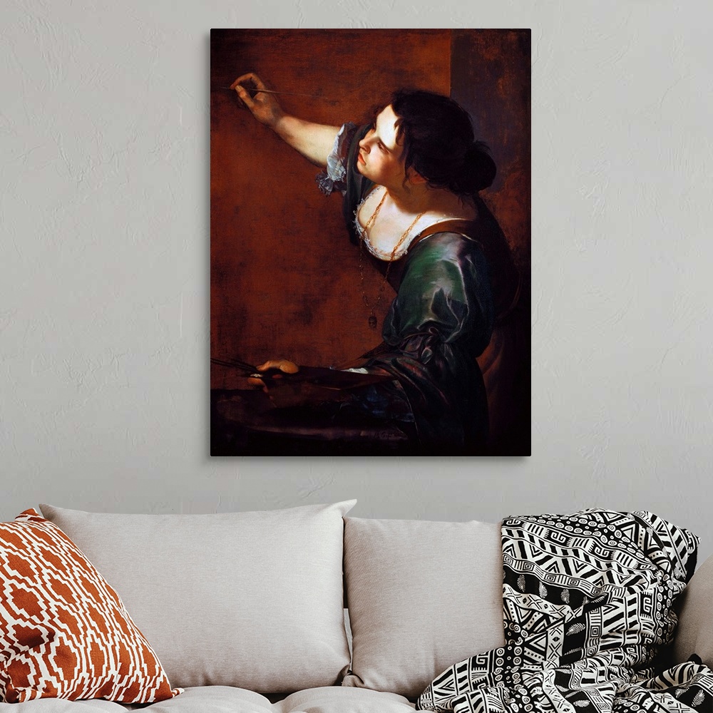 Self-Portrait As The Allegory Of Painting By Artemisia Gentileschi Wall ...