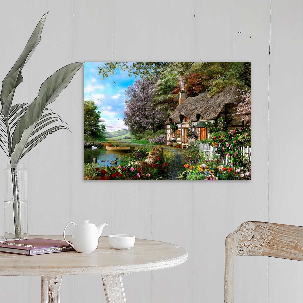 Countryside Cottage Wall Art, Canvas Prints, Framed Prints, Wall Peels ...